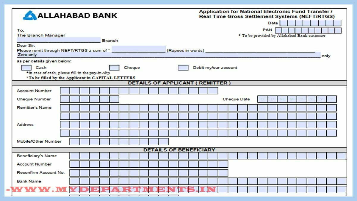 Latest Axis Bank Rtgs Form And Neft Form Pdf Download 5990