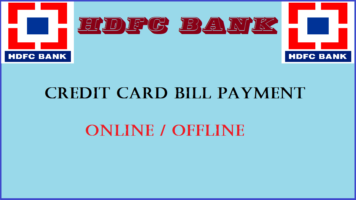 Hdfc Bank Credit Card Payment 2024 Via Online 5377